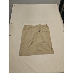 Eddie Bauer Khaki Cargo Skirt size S Women Tan Pockets Neutral Minimalist